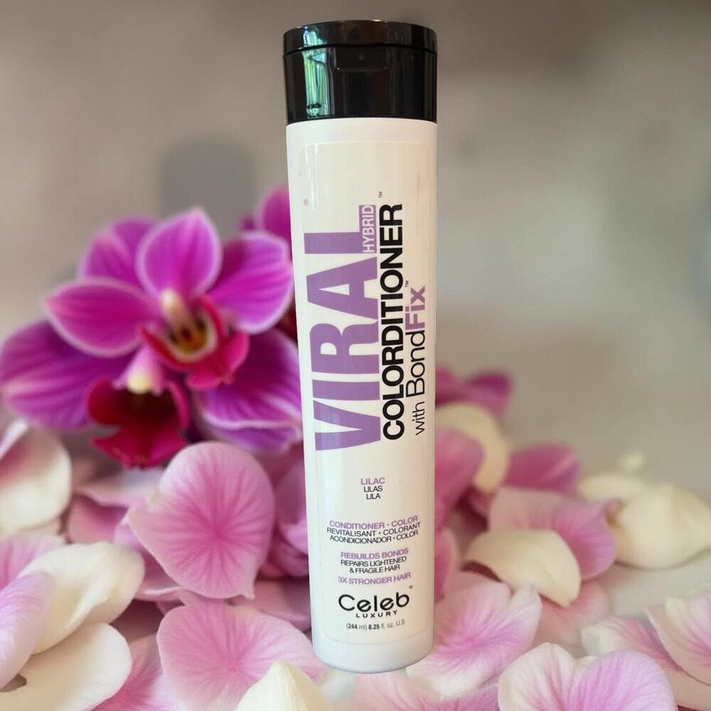 Celeb Luxury Viral Colorditionner with BondFix Lilac 8.25 oz